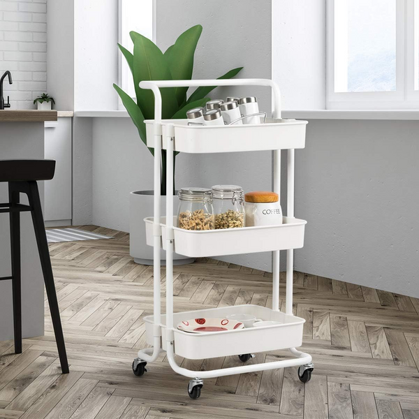 MaxLoad 3-Tier Organizer | Multi-Purpose Utility Trolley with Wheels